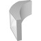 Ekena Millwork 6-in. W x 12-in. D x 20-in. H Thorton Architectural Grade PVC Knee Brace BRCP06X12X20THR - alternate 5